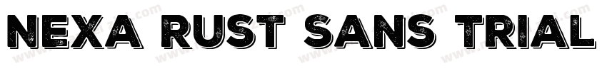 Nexa Rust Sans Trial Black Shadow字体转换